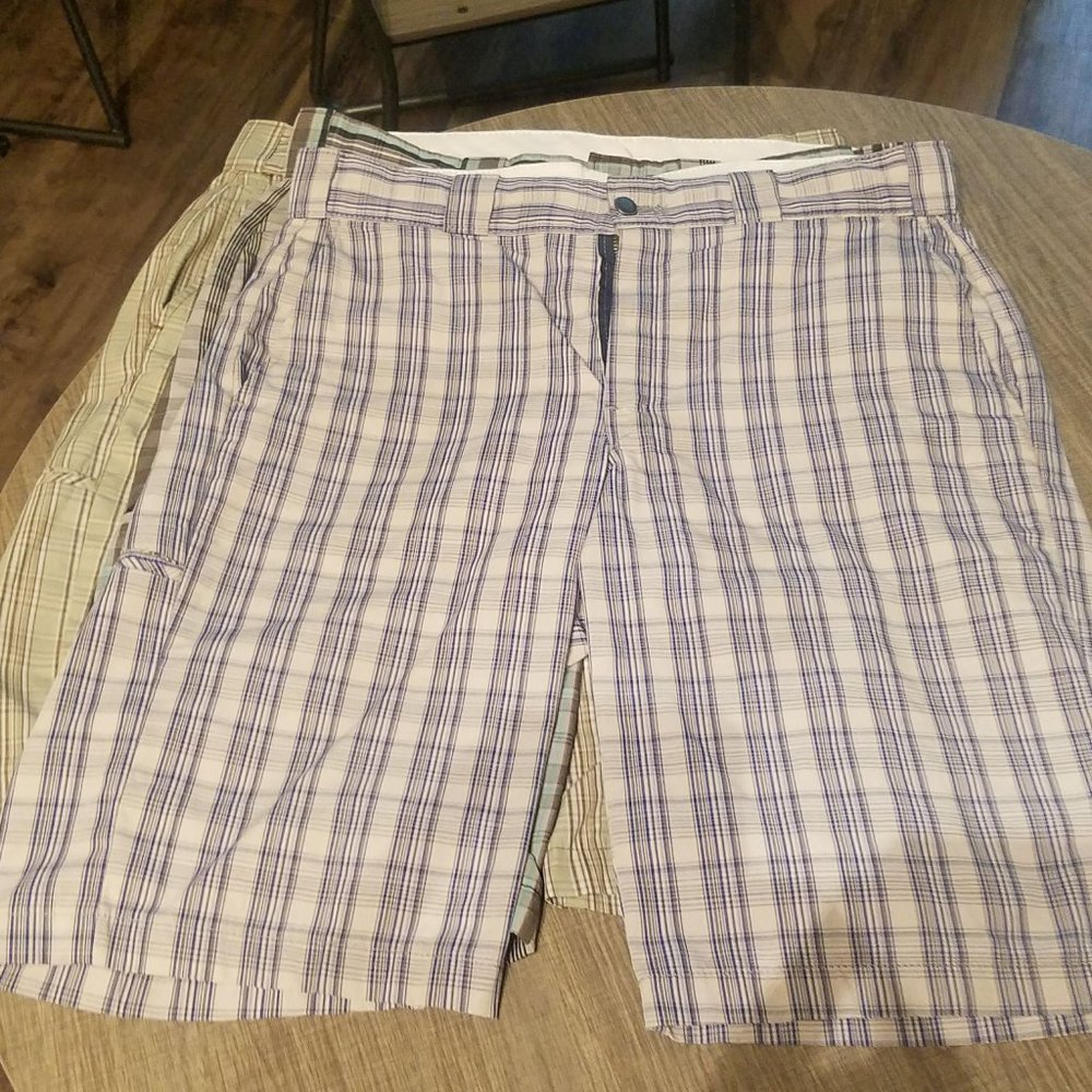 Dickies Men's Flex 13" Inseam Flat Front Flex Plaid Shorts -Discontinued